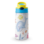 Under The Sea - Little Kids Water Bottle blue 350ml Little Kids Water Bottle animal Ocean Printed Offshore