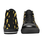 Lightning Bolts - Men's High Top Canvas Shoes