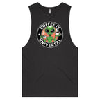 Alien, Coffee Is Universal - Mens Tank Top Tee Coal Drop Arm Tank Top Coffee Printed In Australia Sci Fi