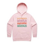 Empowered Women Empower Women - Womens Hoodie Pink Womens Hoodie Positivity Printed In Australia