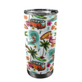 Surfing Safari 20oz Mobile Tumbler with Lid (Black Lock) One Size 20oz Travel Mug Printed Offshore Surf
