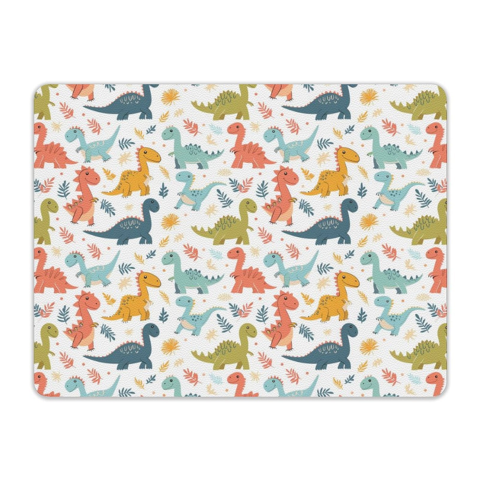Cute Dinosaurs Leather Mouse Pad Leather Mouse Pad animal Printed Offshore