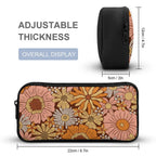 Orange Retro Floral Backpack, Lunch Bag & Pencil Case Set