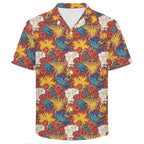 Comic Book Explosions Men's Crinkle Hawaiian Shirt