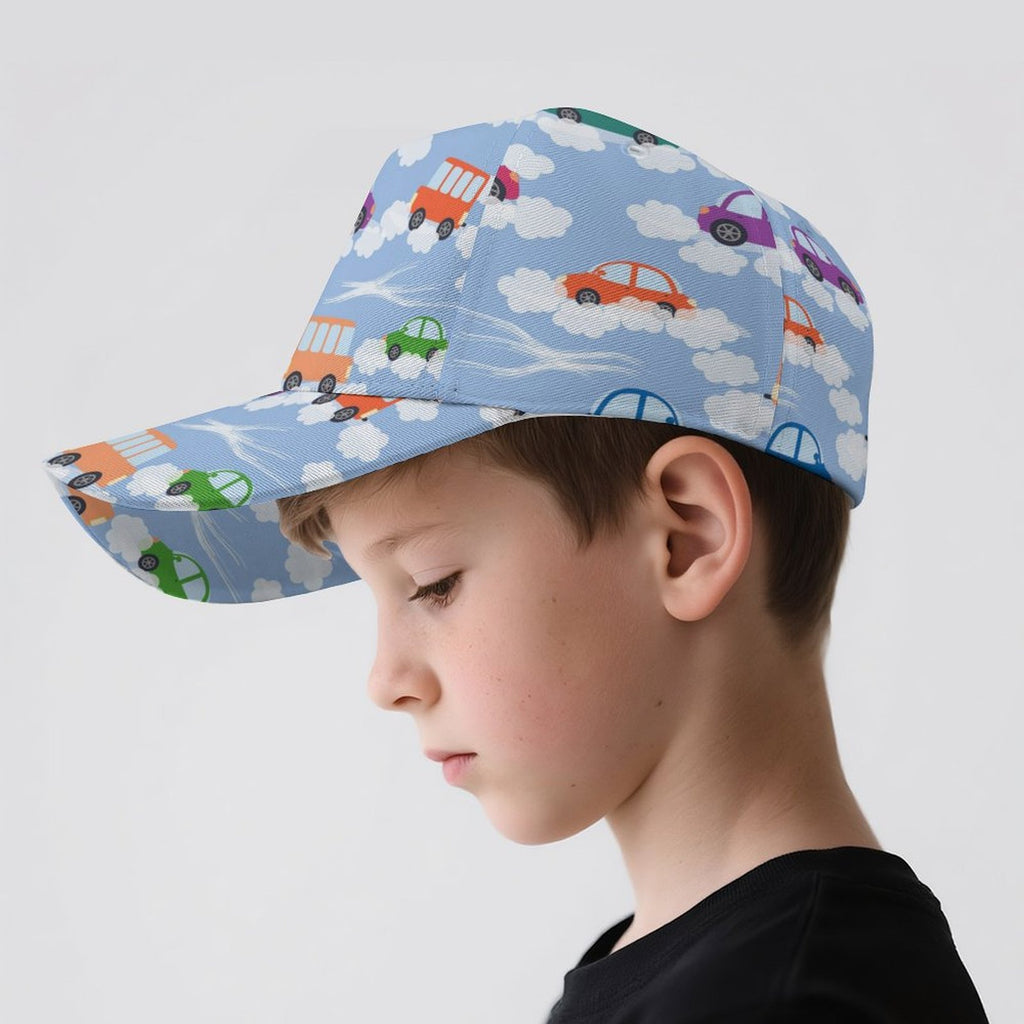 Colourful Cars Kids Baseball Cap