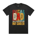 Guitar Dad AS Colour Heavy Faded Tee Unisex Faded coal Heavy Faded T-shirt Dad Music Printed In Australia