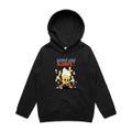 Sweet And Salty, Ice Cream And Fries - Kids Hoodie Black Kids Hoodie Printed In Australia