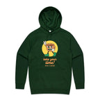 Take Your Time, Have A Coffee - Mens Hoodie Forest Green Mens Hoodie Coffee Printed In Australia Retro