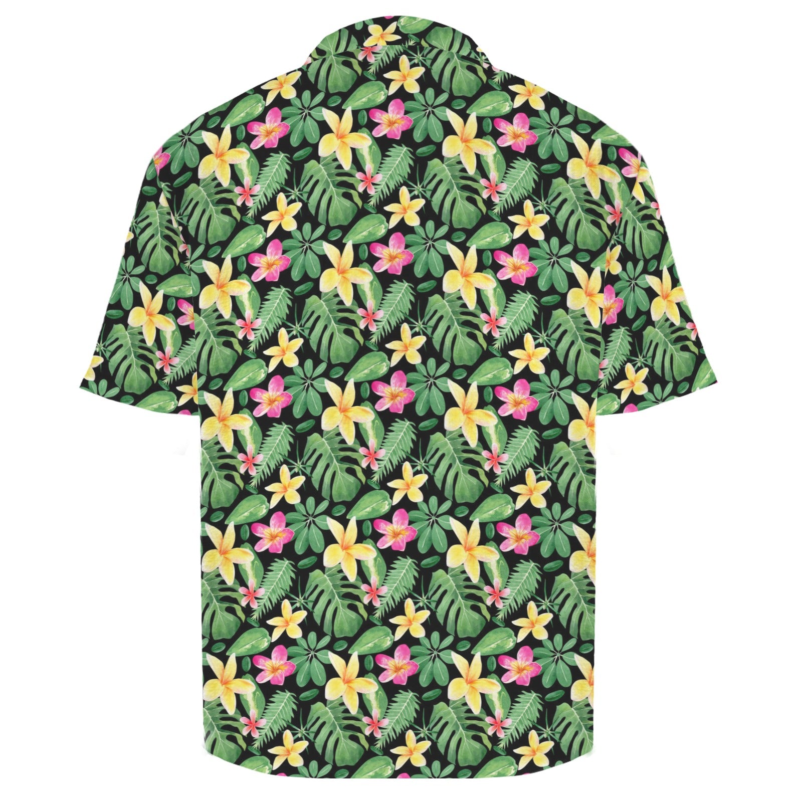 Frangipani Men's Crinkle Hawaiian Shirt