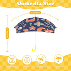 Cute Fox Floral Kids Safe Round Corner Umbrella Kids Safe Round Corner Umbrella animal Printed Offshore