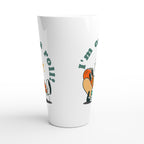 Hot Dog, I'm On A Roll - White Latte 17oz Ceramic Mug Latte Mug food Globally Fulfilled Retro