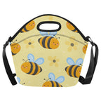 Bright Bees - Neoprene Lunch Bag One Size Neoprene Lunch Bag Printed Offshore
