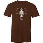 Amplifier Tube Valve - Mens T-Shirt Dark Chocolate Mens T-shirt Music Printed In Australia