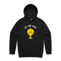 It's All Good Men's AS Colour Hoodie Black Mens Hoodie Positivity Printed In Australia