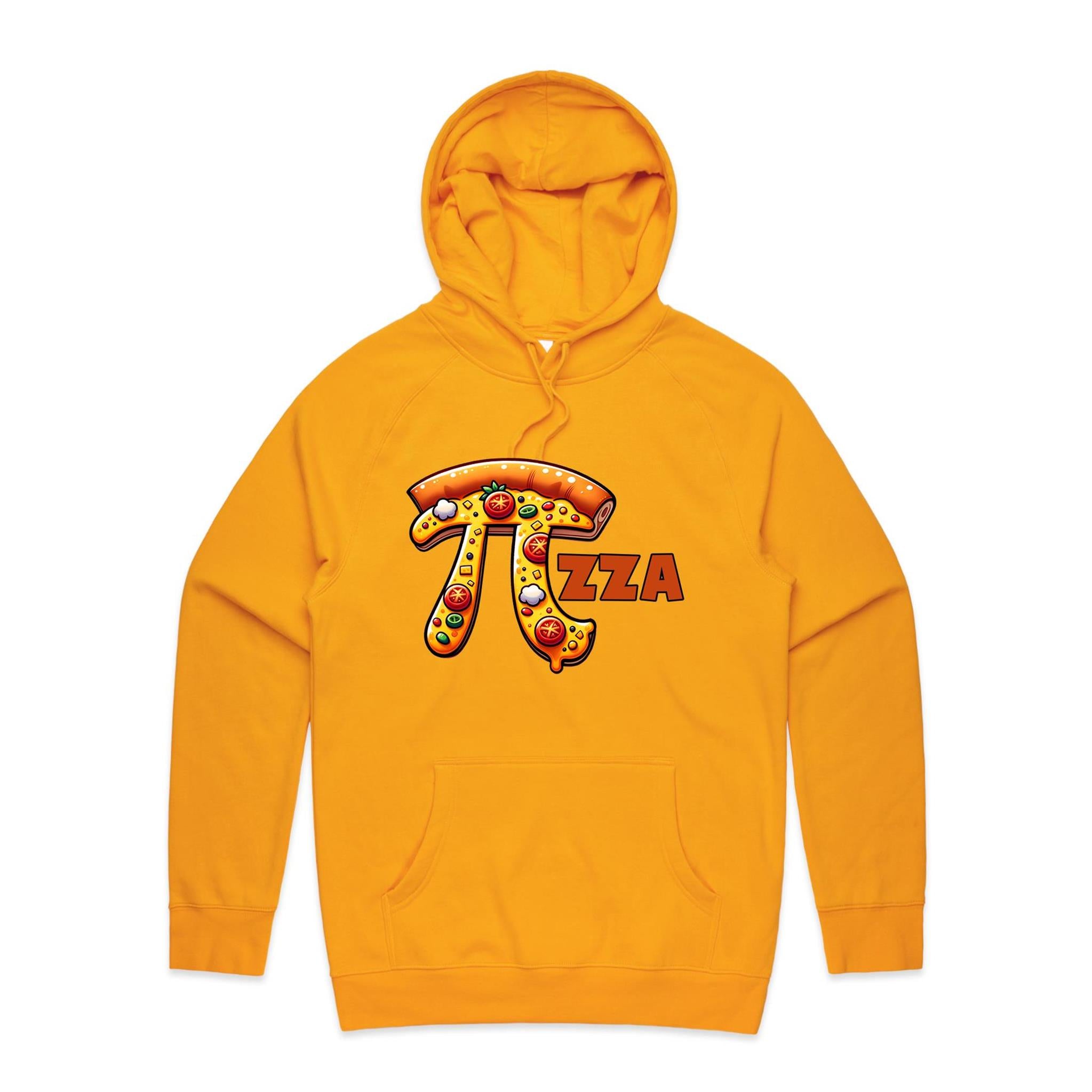 Pi Pizza - Supply Hood Gold Mens Hoodie Food Maths Printed In Australia