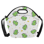 Dinosaur Fairy Neoprene Lunch Bag/Large (Model 1669) Neoprene Lunch Bag animal Printed Offshore