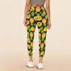 Cool Pineapples - Women's High Waist Pockets Yoga Leggings