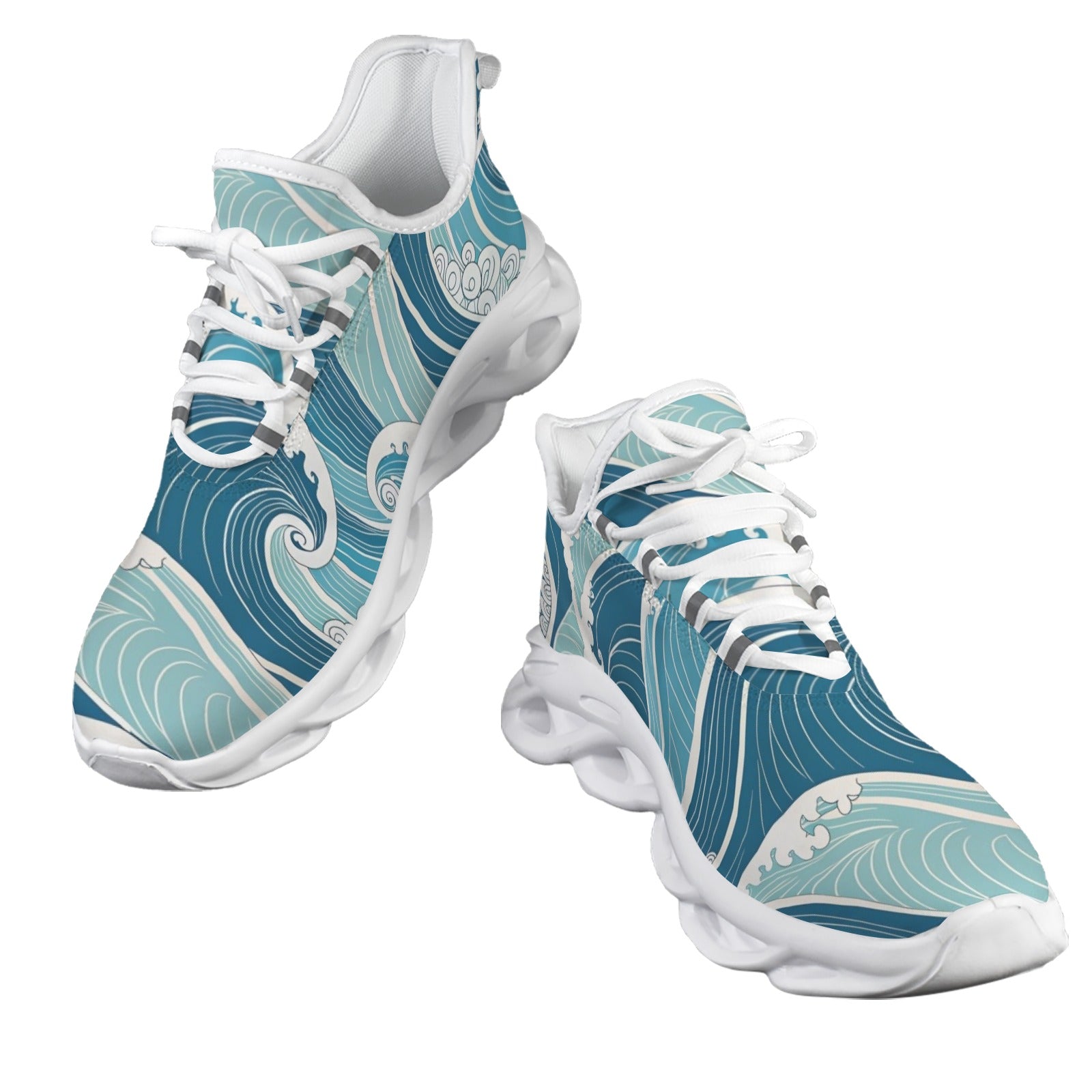 Ocean Waves Men's Twisted Sole Sneakers
