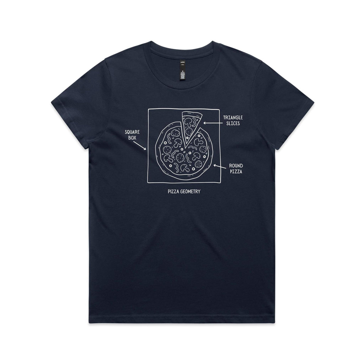 Pizza Geometry Women's AS Colour T-shirt