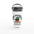 Personalised - Drummers - White 15oz Stainless Steel Travel Mug Default Title Personalised Travel Mug Globally Fulfilled retro
