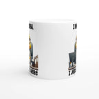 I Don't Know, I Just Work Here, Duck - White 11oz Ceramic Mug White 11oz Mug animal Globally Fulfilled Work