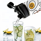 Abstract Eggs - Insulated Water Bottle with Dual-Use Lid (18oz) Insulated Water Bottle with Dual-Use Lid (18oz) Food Printed Offshore