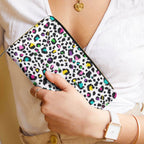 Leopard Print In Colour -  PU Leather Wallet