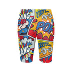 Comic Book Women's Bike Shorts With Side Pockets Women's Bike Shorts comic Printed Offshore