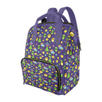 Groovy Alien And UFO Multi-Function Backpack, Nappy / Diaper Bag One Size Multi-function Backpack, Nappy / Diaper Bag Printed Offshore Sci Fi