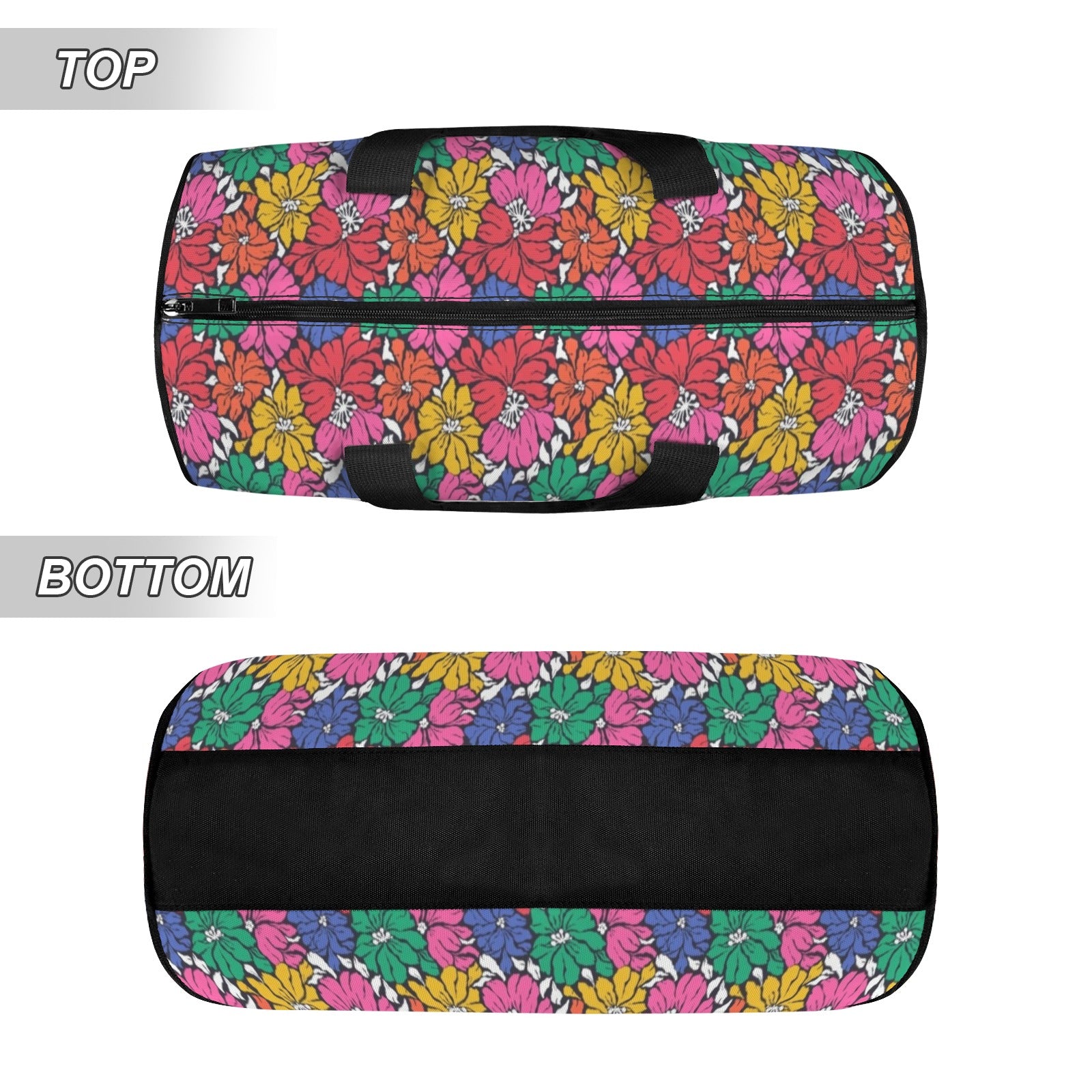 Bright And Bold Flowers Duffle Bag Duffle Bag Printed Offshore