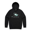 All About The Music, Earbuds Men's AS Colour Hoodie Black Mens Hoodie Music Printed In Australia