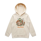 Stay Weird, Guitar Playing Frog On A Snail - Kids Hoodie