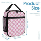 Pink Cat Doughnuts Backpack, Lunch Bag & Pencil Case Set