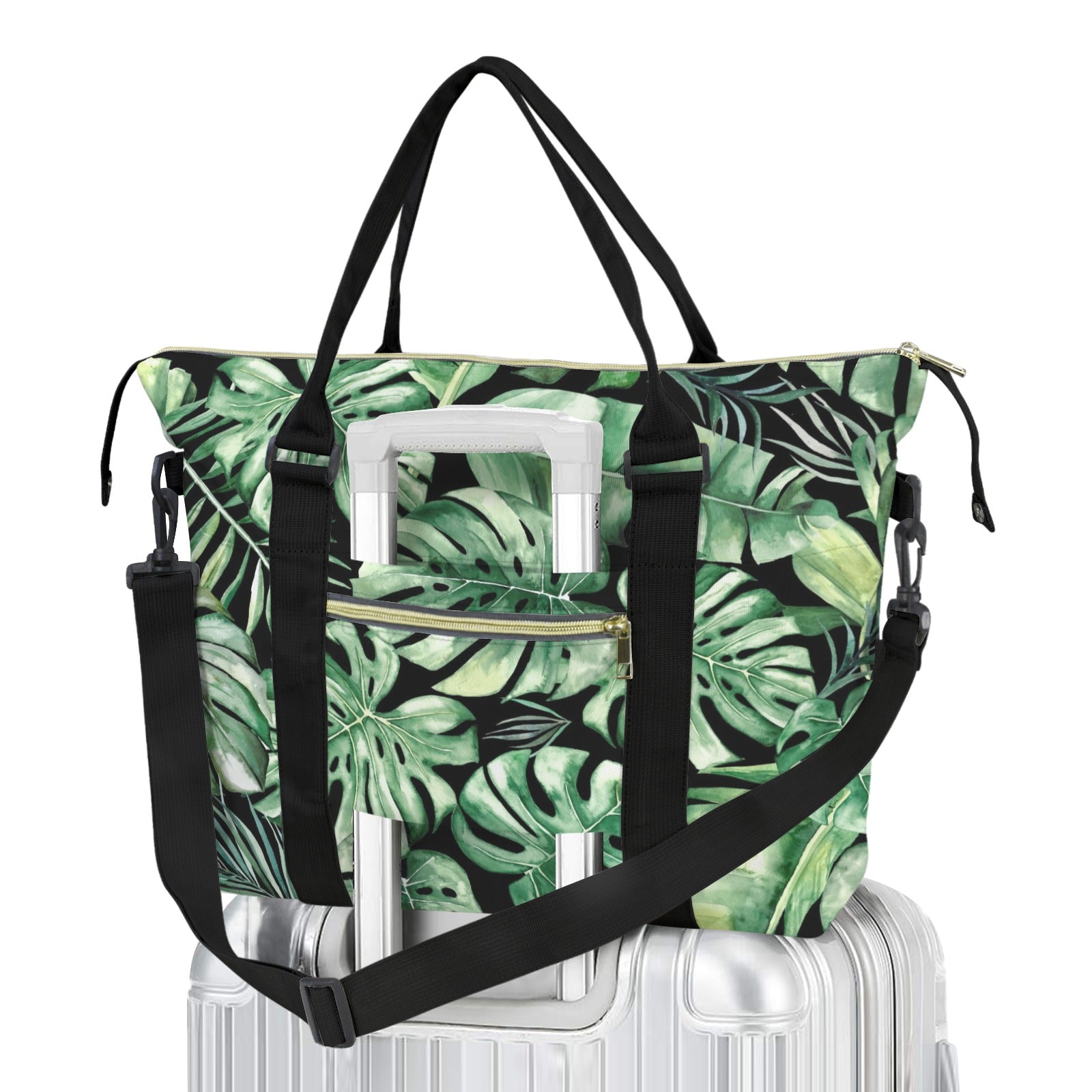 Jungle Leaves Duffle Bag-Simple (Model 1715) One Size Duffle Bag-Simple (1715)