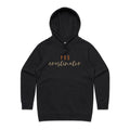 Procrastinator - Womens Hoodie Black Womens Hoodie Printed In Australia