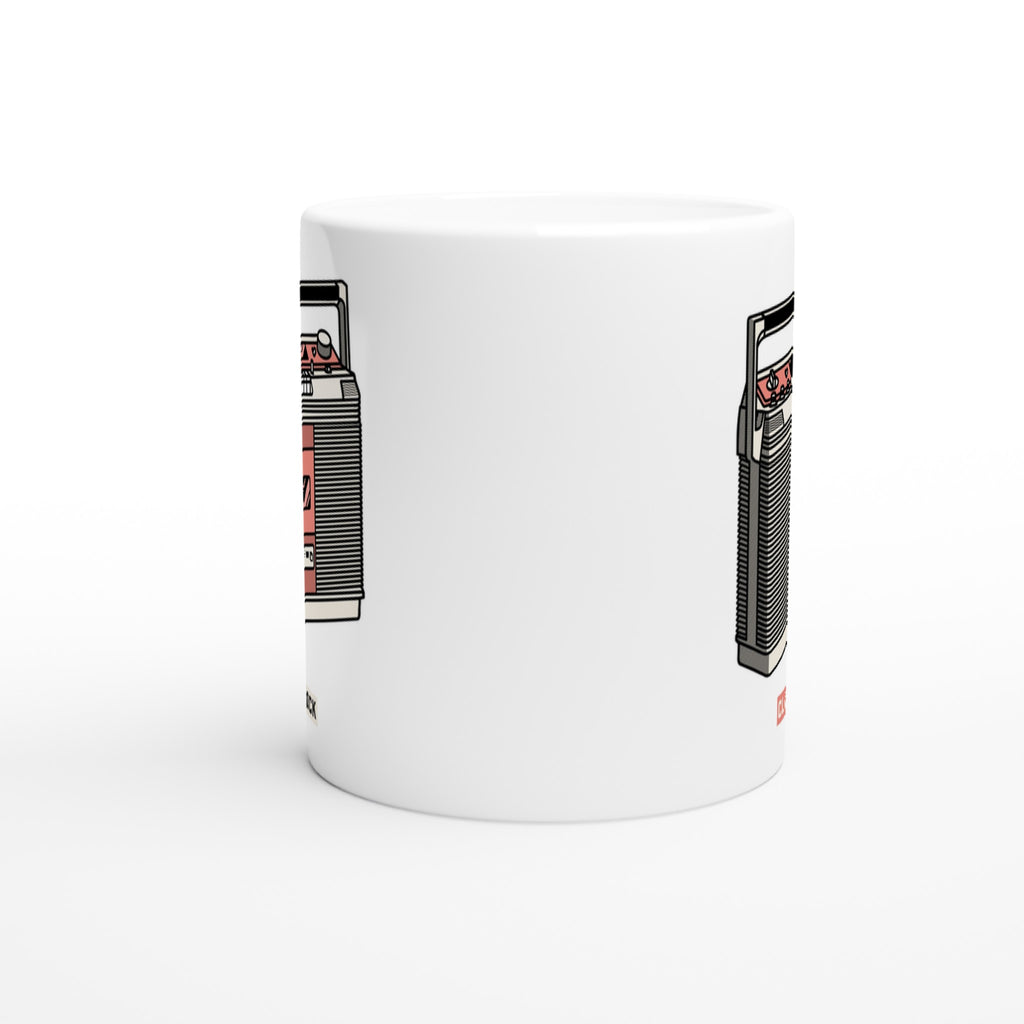 Classic Rock, Cassette Player - White 11oz Ceramic Mug White 11oz Mug Globally Fulfilled Music Retro