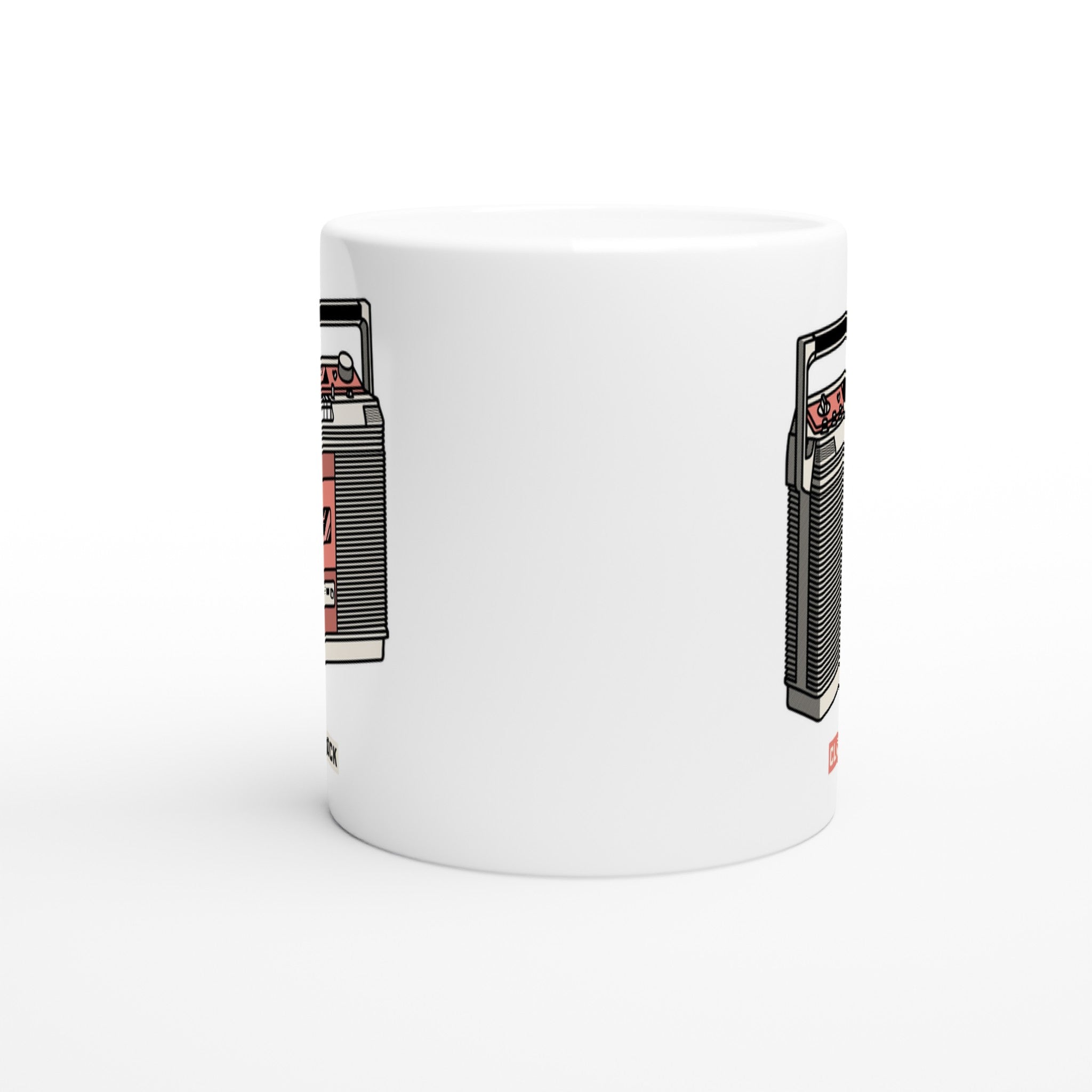 Classic Rock, Cassette Player - White 11oz Ceramic Mug White 11oz Mug Globally Fulfilled Music Retro