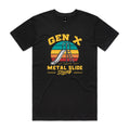 Gen X, Metal Slide Strong Men's AS Colour T-shirt Black Mens T-shirt Printed In Australia