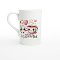 You're The Sugar To My Tea, Valentine - White 10oz Porcelain Slim Mug Default Title Porcelain Mug Food Globally Fulfilled Love