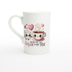 You're The Sugar To My Tea, Valentine - White 10oz Porcelain Slim Mug Default Title Porcelain Mug Food Globally Fulfilled Love