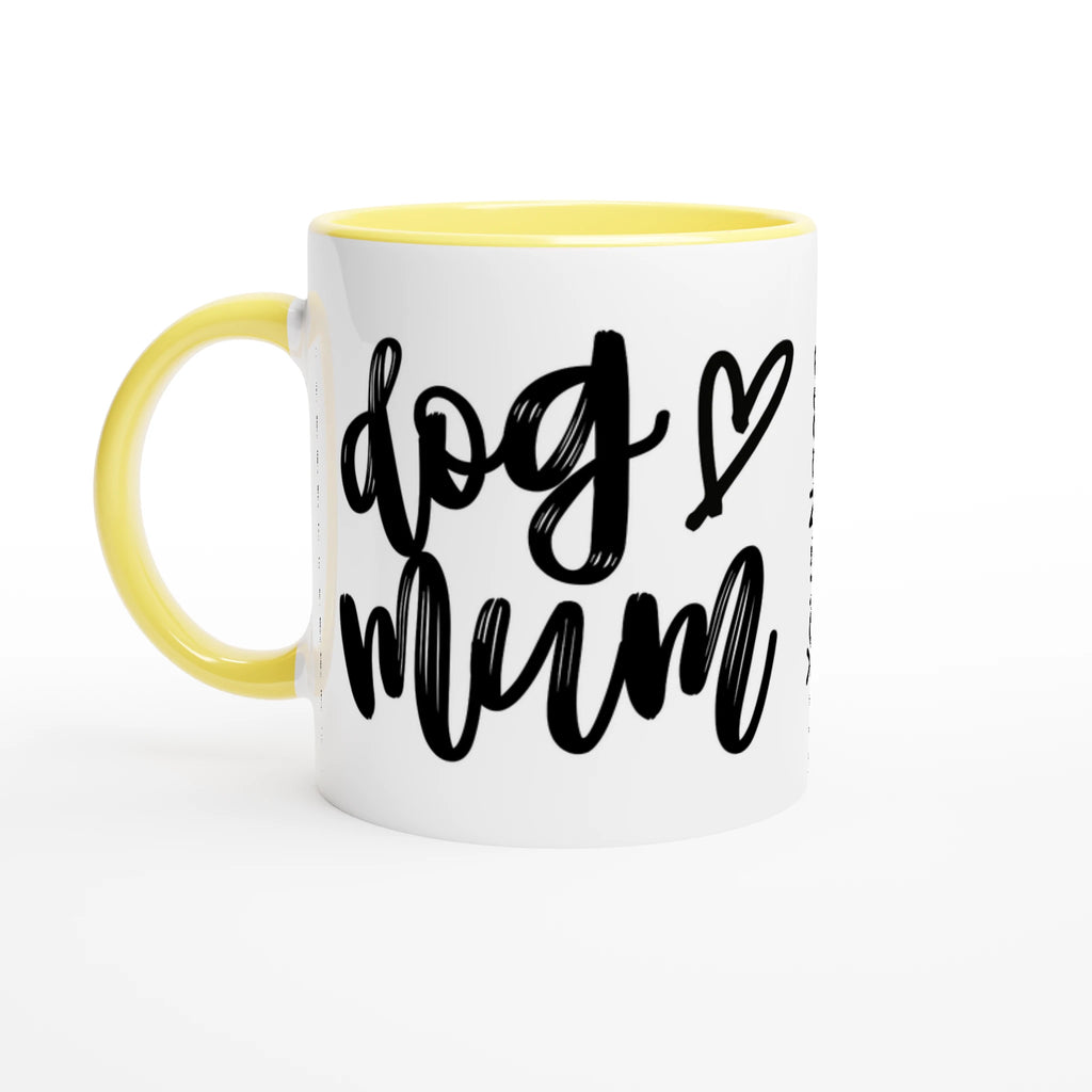 Personalised - Dog Mum - 11oz Ceramic Mug Personalised 11oz Mug animal customise Globally Fulfilled Mum personalise