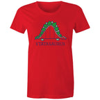 Statasaurus, Maths Women's AS Colour T-shirt Red Womens T-shirt Maths Printed In Australia