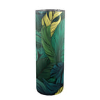 Tropical Leaves - 20oz Tall Skinny Tumbler with Lid and Straw