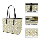 Chicken Life PU Leather Tote Bag Large Leather Tote Bag-Large animal Printed Offshore