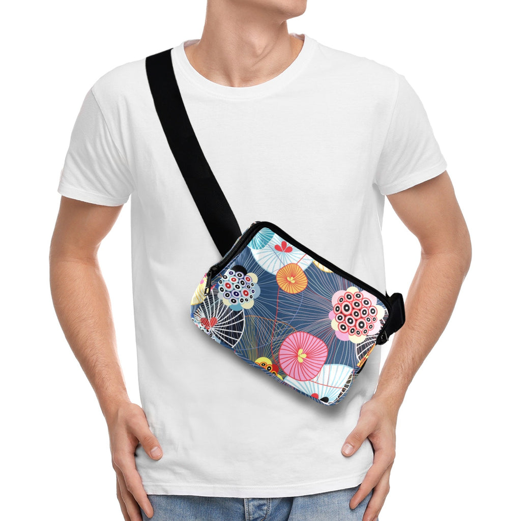 Abstract Floral - Belt Bag