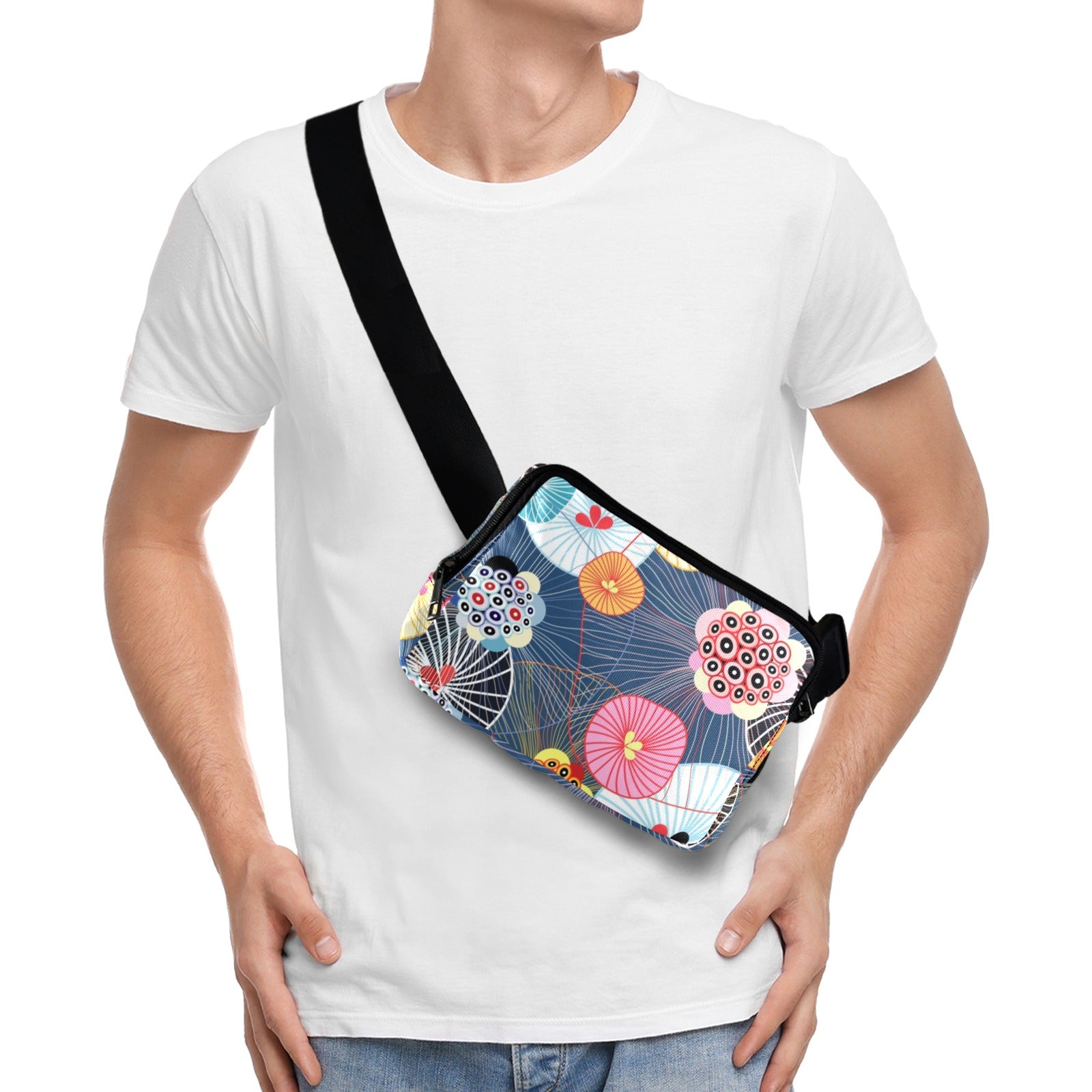 Abstract Floral - Belt Bag