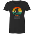 Not A People Person Women's AS Colour T-shirt Black Womens T-shirt Printed In Australia