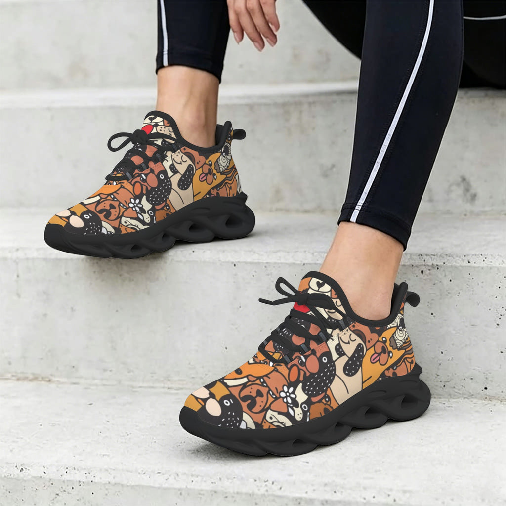 Dog Crowd Women's Twisted Sole Sneakers
