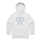 Ctrl Z, I Take It Back - Womens Hoodie White Marle Womens Hoodie Printed In Australia Tech