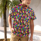 Colourful Cats - Junior Kids Hawaiian Shirt